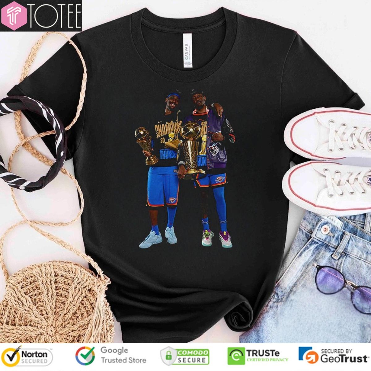 Sga And J-Dub Nba Shai Gilgeous-Alexander Jalen Williams Okc Champions T-shirt