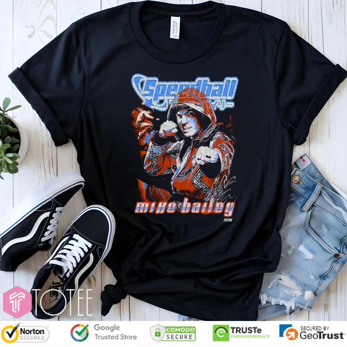 Speedball Mike Bailey Time Adventure Beefy Aew Signature T-shirt