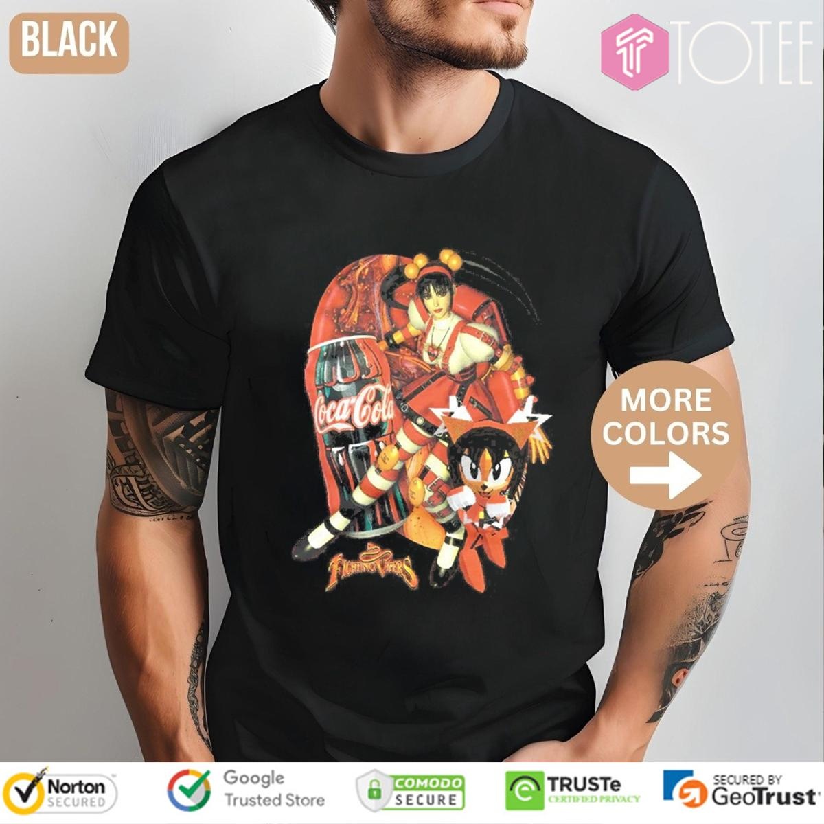 Honey Fighting Vipers Coca Cola Vintage Bootleg T-shirt