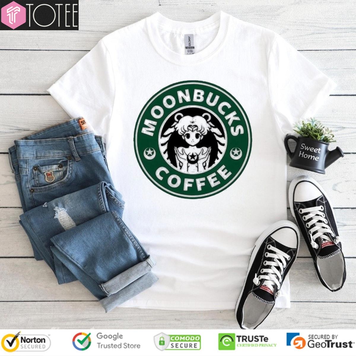 Moonbucks Coffee Parody Sailor Moon Starbucks T-shirt