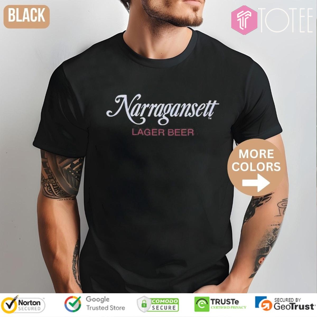 Narragansett Lager Beer Jaws T-shirt