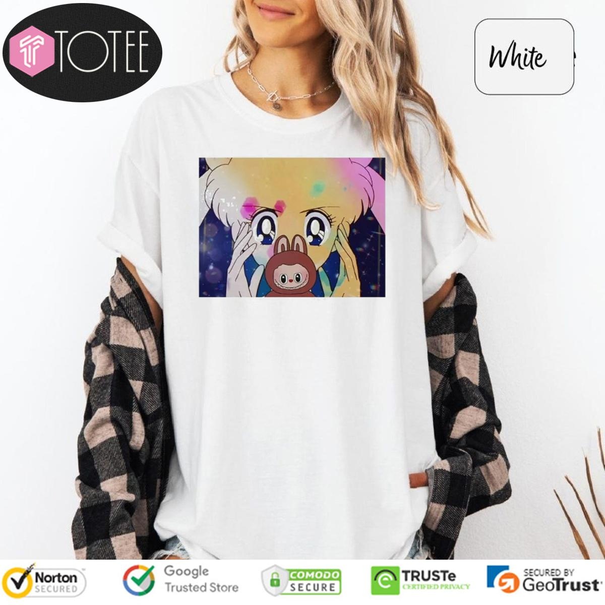 Sailor Moon And Labubu T-shirt