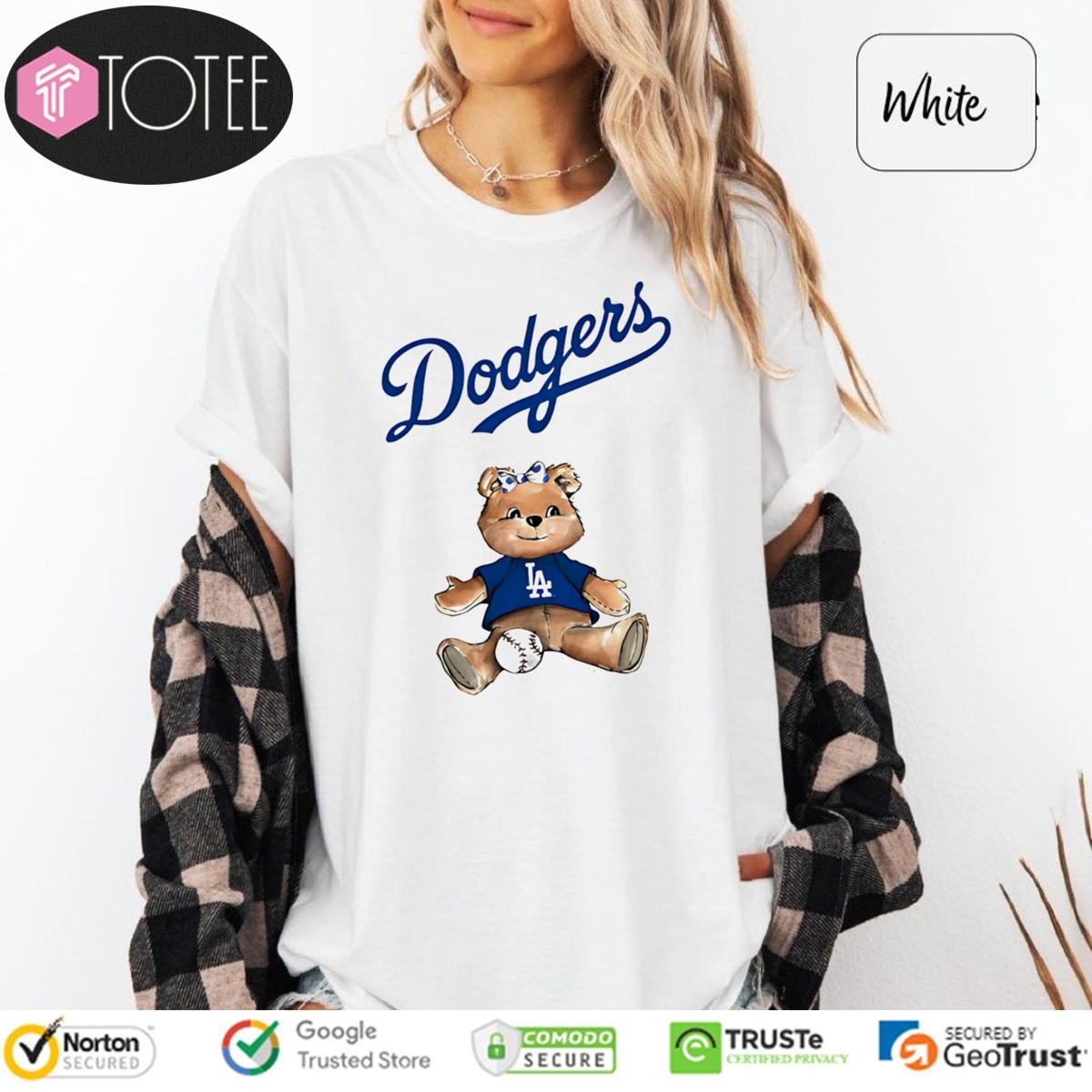 Los Angeles Dodgers X Tiny Turnip Teddy Bear T-shirt