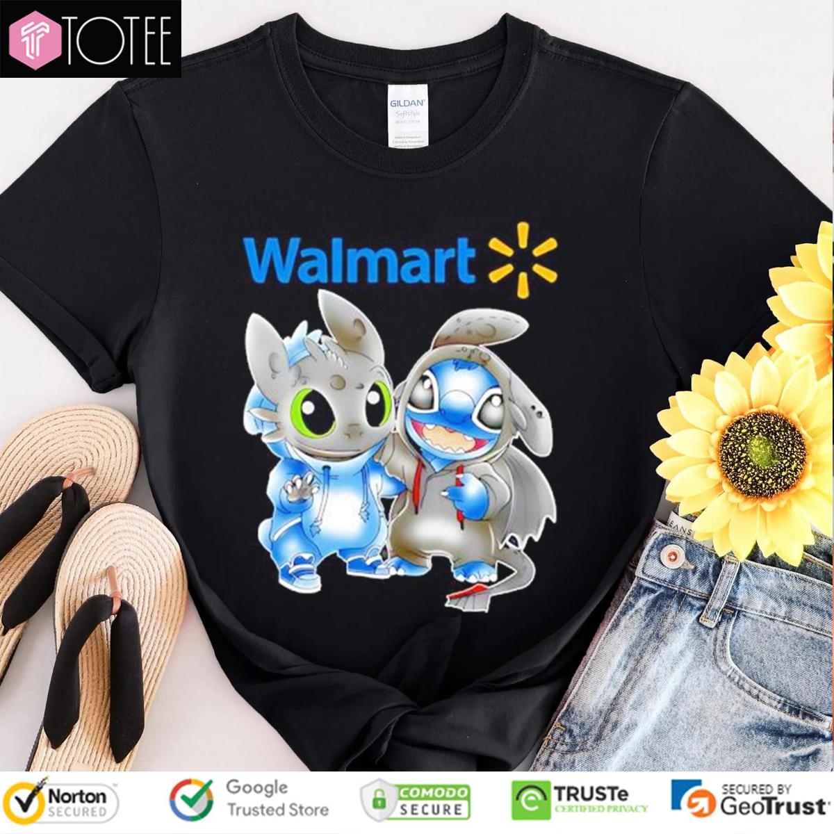 Walmart Disney Stitch Toothless T-shirt